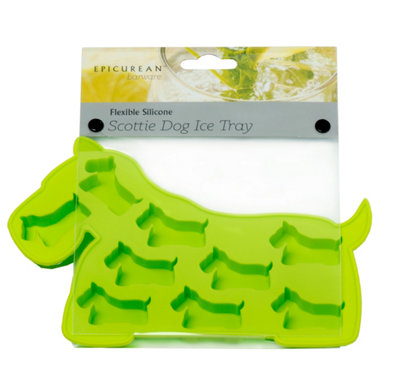 Epicurean Green Scottie Dog Silicone Ice Cube Tray from B&Q