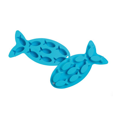 Epicurean Silicone Fish Ice Cube Tray Set Of 2 from B&Q
