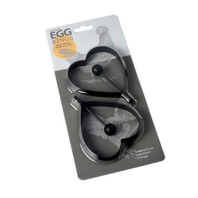 Eddingtons Heart Shaped Egg Rings Set Of 2 from B&Q