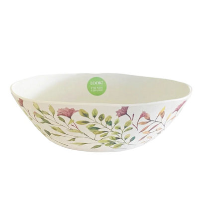 Eddingtons Salad Bowl: 35Cm Mediterranean Garden Salad BowlCeramic from B&Q