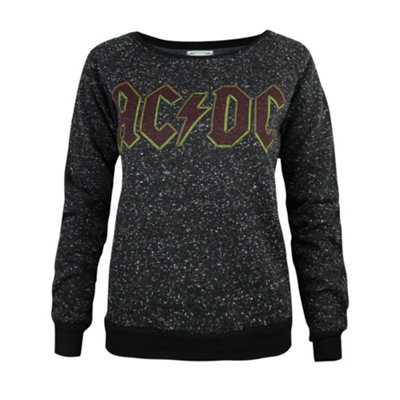 Vanilla Underground Amplified Clothing Womens Black Ac/dc Sweatshirt (Large) from B&Q