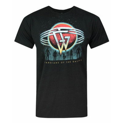 Vanilla Underground Marvel Mens Black Guardians Of The Galaxy Planet Graphic Short Sleeved T-Shirt (Xx-Large) from B&Q