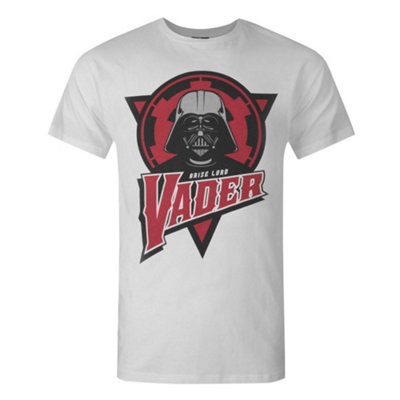 B&Q -  Star Wars Mens White Darth Vader Short Sleeved T-Shirt (X-Large)
