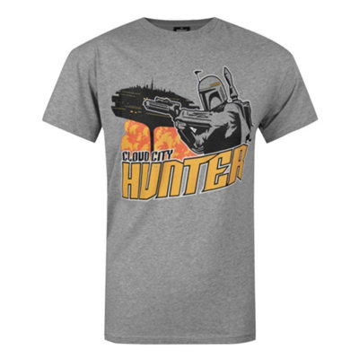 Vanilla Underground Star Wars Mens Grey Boba Fett Short Sleeved T-Shirt (Medium) from B&Q
