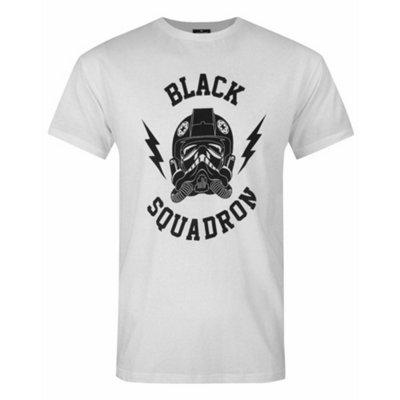 Vanilla Underground Star Wars Mens White Black Squadron Stormtrooper Print Short Sleeved T-Shirt (Small) from B&Q