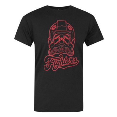 Vanilla Underground Star Wars Mens Black Stormtrooper Pilot Short Sleeved T-Shirt (Small) from B&Q