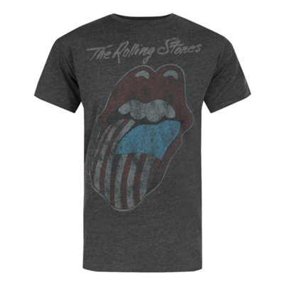 Vanilla Underground Amplified Clothing Mens Black Rolling Stones Short Sleeved T-Shirt (Small) from B&Q