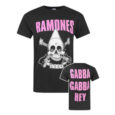 Vanilla Underground Ramones Mens Black Logo Short Sleeved T-Shirt (Small) from B&Q