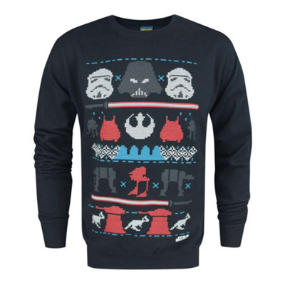 Vanilla Underground Star Wars Mens Blue Darth Vader Christmas Jumper (Xx-Large) from B&Q