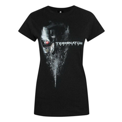 Vanilla Underground Terminator Womens Black Logo Short Sleeved T-Shirt (Small) from B&Q