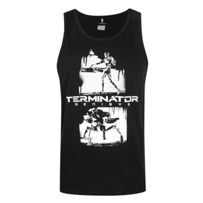 Vanilla Underground Terminator Mens Black Movie Graphic Vest (Large) from B&Q