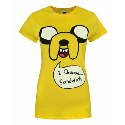 Vanilla Underground Adventure Time Womens Yellow Jake Short Sleeved T-Shirt (Xx-Large)