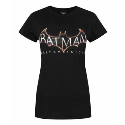 B&Q -  Dc Comics Womens Black Batman Logo Short Sleeved T-Shirt (X-Large)