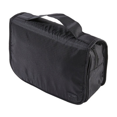Periea Amelia Hanging Travel Wash Bag For Toiletries & Cosmetics Toiletry Organiser Black