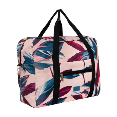 Periea Folding Travel BagPeach Leaves Easyjet Cabin BagLightweight Foldable Underseat Holdall For Travel