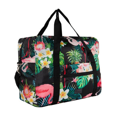 Periea Folding Travel BagTropical Flamigos Easyjet Cabin BagLightweight Foldable Underseat Holdall For Travel