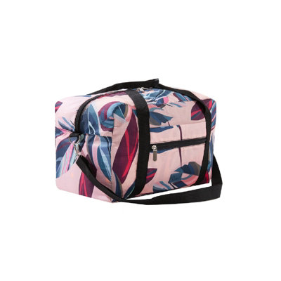 Periea Folding Travel BagPeach Leaves Ryanair Cabin BagLightweight Foldable Underseat Holdall For Travel