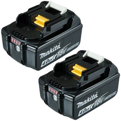 2 X Makita 18V 4.0Ah Li-Ion Lxt Battery Bl1840 Bl1840B 4Ah 196399-0 Genuine Uk from B&Q