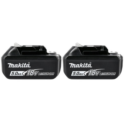 Makita BL1850B LXT 18v 5.0Ah Li-Ion Batteries x 2 + Makita Twin Kit Tool case - Image 9