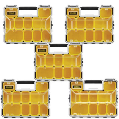 Stanley X5 Fatmax Pro Shallow Organiser Stackable System Parts Storage 1-97-519 from B&Q