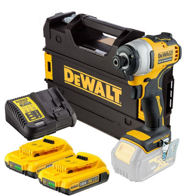 B&Q -  Dcf809D2 18V Xr Brushless Impact Driver2X2.0Ah Batteries Charger Tstak