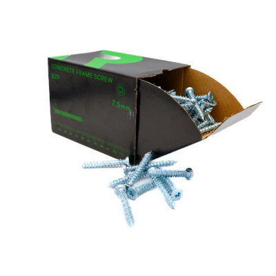 B&Q - Rikä Rika Concrete Frame Screw Bzp 7.5 X 52mm 100 Pk Torx-Drive T30 Head Self Tapping