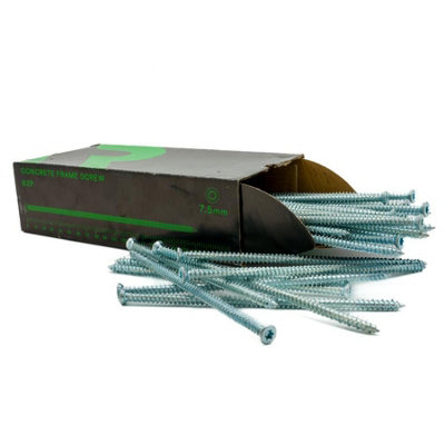 Rikä Rika Concrete Frame Screw Bzp 7.5 X 182mm 100Pk Torx-Drive T30 Head Self Tapping from B&Q