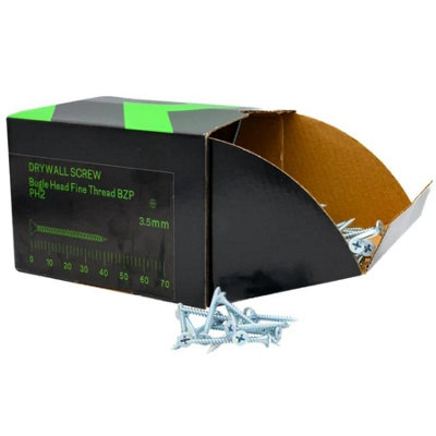 Rikä Rika 3.5 X 25mm Drywall Screw Bugle Head Bzp Fine Twin Thread Sharp Point 1000Pk from B&Q
