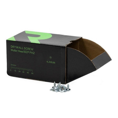 Rikä Rika 4.2 X 13mm Drywall Screw Flush Wafer Head For Good Clamp Down Bzp 1000Pk from B&Q