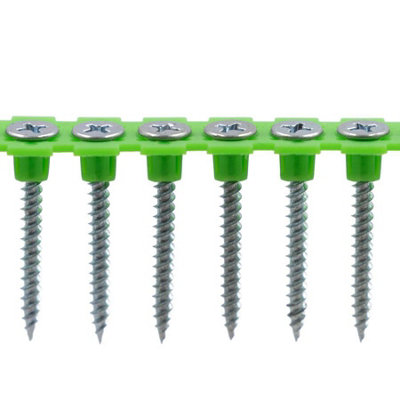 Rikä Rika 3.5 X 35mm Drywall Screw Collated Fine Bugle Head Bzp Ph2 1000Pk Sharp Tip from B&Q