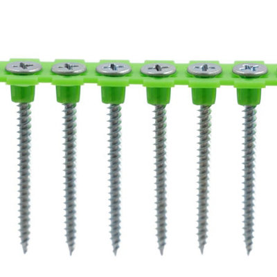 Rikä Rika 3.5 X 45mm Drywall Screw Collated Fine Bugle Head Bzp Ph2 1000Pk Sharp Tip from B&Q