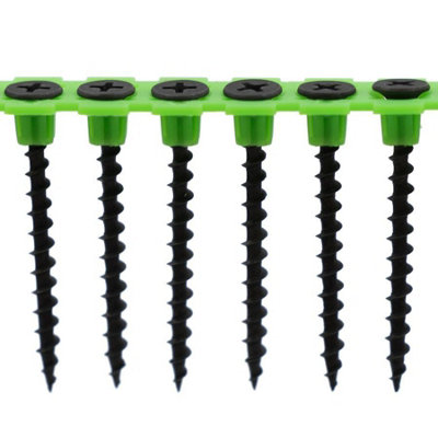 Rikä Rika 3.5 X 45mm Drywall Screw Collated Coarse Bugle Head Bzp Ph2 1000 Pack Sharp from B&Q