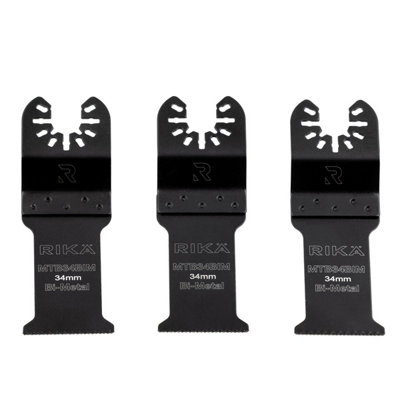 Rikä Rika Multitool Blade Set 3Pk 34mm Pro/diy Quick Release Shank Compatibile Fit from B&Q
