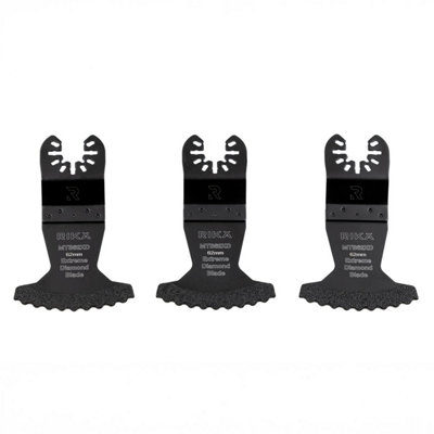 Rikä Rika 62mm Multitool Diamond Blade 3Pk Quick Release Shank Wide Compatibility Fit from B&Q