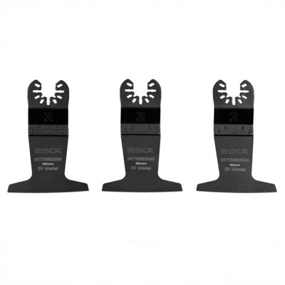 Rikä Rika Multitool Blade Set 3Pk 64mm Pro/diy Quick Release Shank Compatibile Fit from B&Q