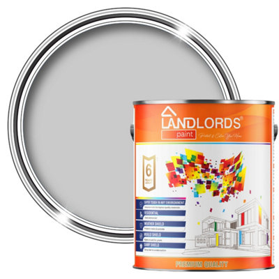 Landlords PaintAnti-Damp PaintDamp Proof Protection For Interior Walls & CeilingsManhattan Grey1L from B&Q