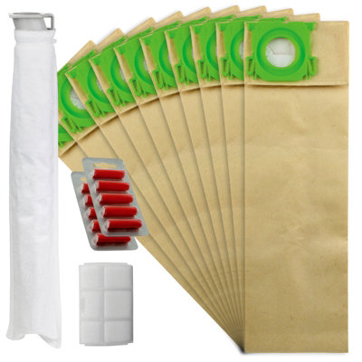 Spares2Go Bag & Filter Service Kit For Sebo X Series & C Series Vacuum Cleaner (Pack Of 10 Bags2 Filters + 10 Fresheners) from B&Q