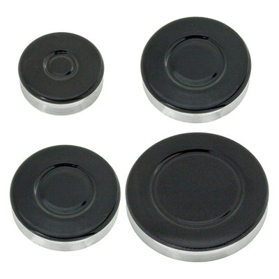 Spares2Go (Non Universal) Oven Cooker Hob Gas Burner Crown & Flame Cap Kit For Beko Oven/cooker/hob (Small2 Medium & Large55mm from B&Q