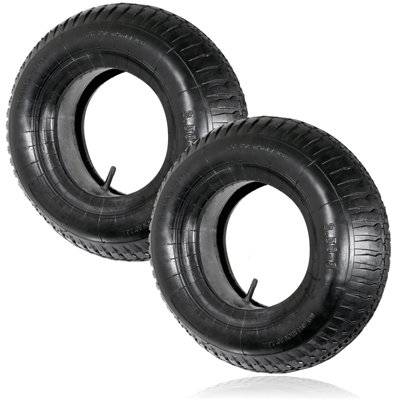 Spares2Go Wheelbarrow Wheel Inner Tube And Barrow Tyre 3.508 Rubber Innertube 3.50 X 8 (Pack Of 2) from B&Q