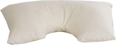 Lancashire Textiles Inset Spine Align Orthopaedic Pillow For Neck And Shoulder Pain Hollowfibre Filling With Free White Pillowcase from B&Q
