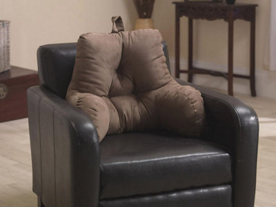 Lancashire Textiles Backrest Reading Pillow And Support Cushion For Lower BackBrown from B&Q