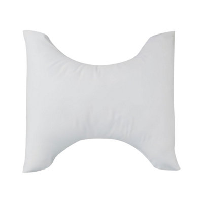 Lancashire Textiles Butterfly Cervical Orthopaedic Pillow Hollowfibre Filling Polycotton Casing Hypoallergenic Comfort from B&Q
