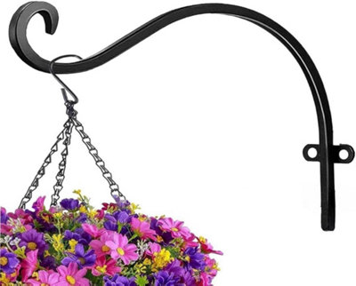 B&Q 16In Forge Round Hook For Artificial Garden Hanging Baskets