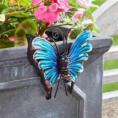 Butterfly Pot Hanger Garden Ornament Decoration Outdoor Indoor from B&Q