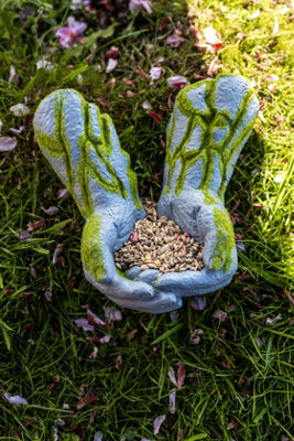  - Marco Paul Moss Effect Feeding Hands Bird Feeder