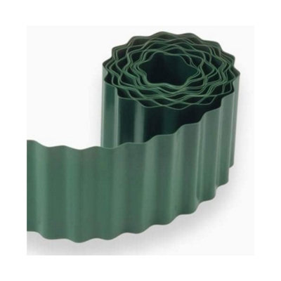 15Cm X 9M Garden Lawn Edging Border Plastic Edger Roll For Lawns Borders Flower Beds from B&Q