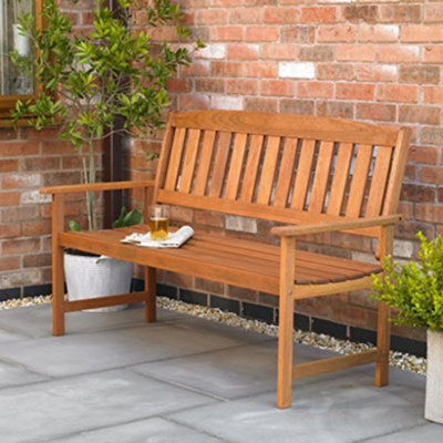 Marco Paul Traditional Wooden Garden Bench3-Seater from B&Q