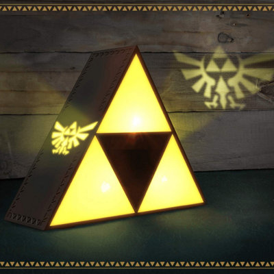 The Legend Of Zelda Triforce Night LightOfficially Licensed Nintendo Mood LampPaladone from B&Q