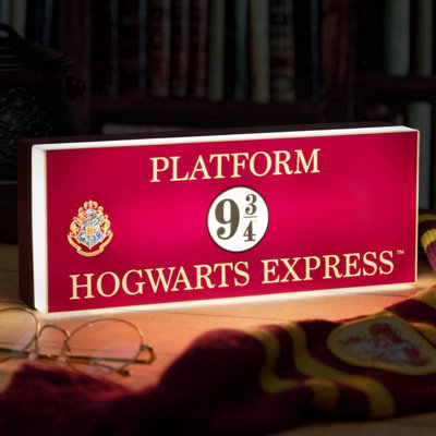 Harry Potter Light Hogwarts Express Platform Logo Size 9