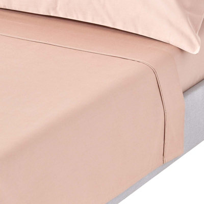 Homescapes Moonlight Egyptian Cotton Flat Sheet 1000 Thread Count, Super King Size Beige